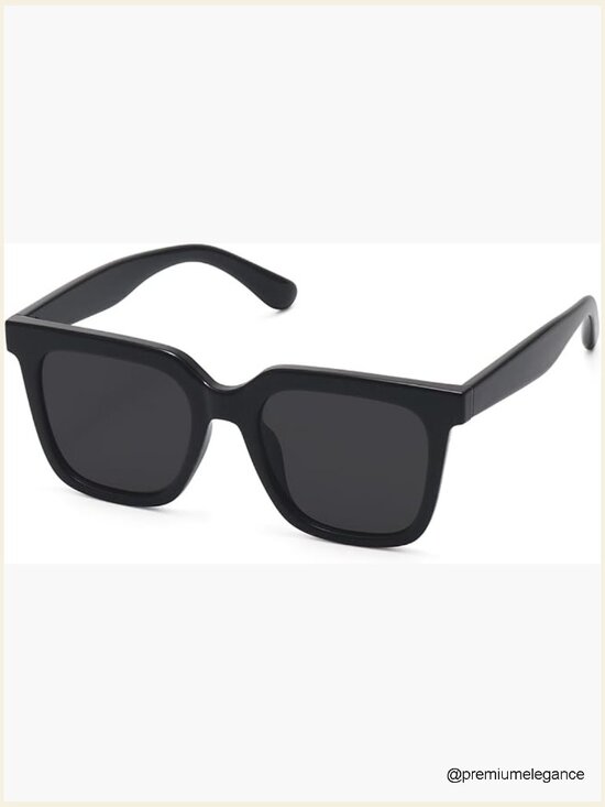Accessories - Large Square Polarized Sunglasses Trendy Retro Classic UV400
